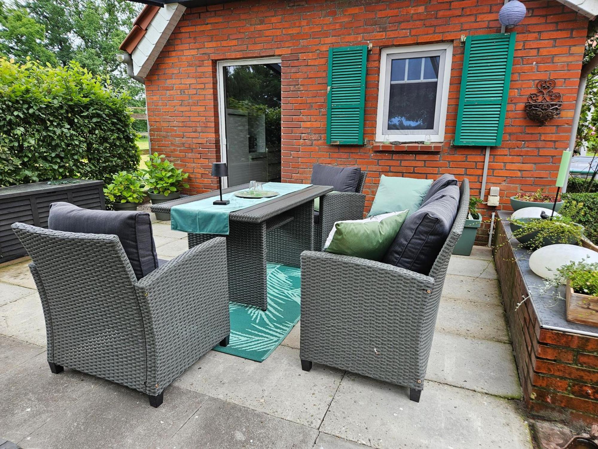 Kleines Ferienhaus Luettje Backhuus 35516 Uplengen Buitenkant foto